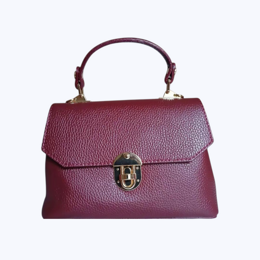 Sac Joy Bordeaux - Cuir de Vachette Italien