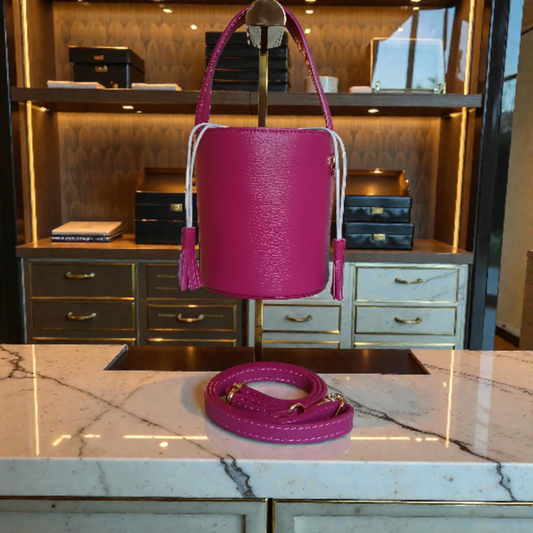 Sac Excellence Fuchsia - Cuir de Vachette Italien