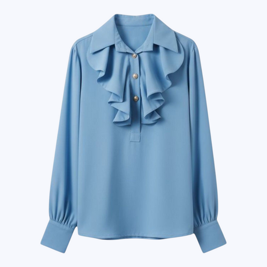 Blouse ALINE Bleu Ciel - Made in Italy