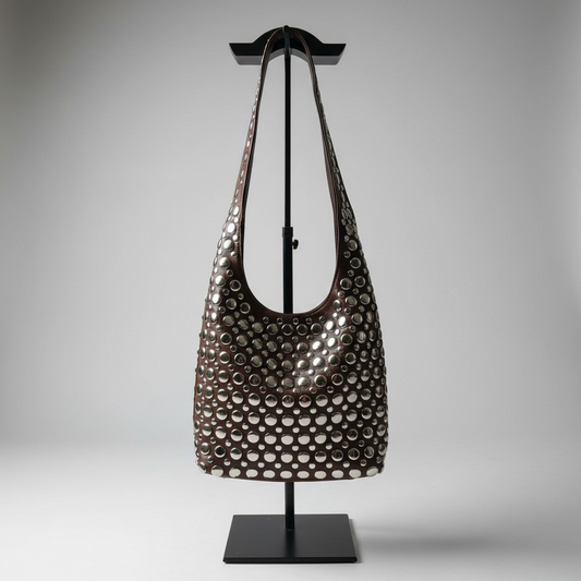 Sac Joëlla - Besace Clouté Camel