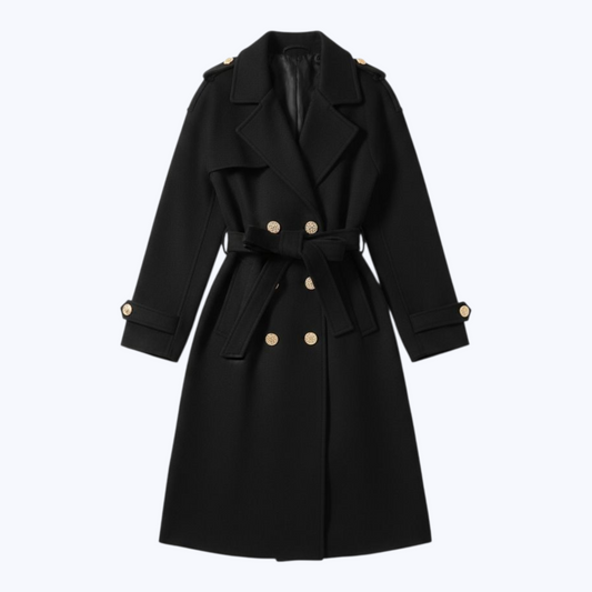 Manteau Josepha Noir - Made in Italy