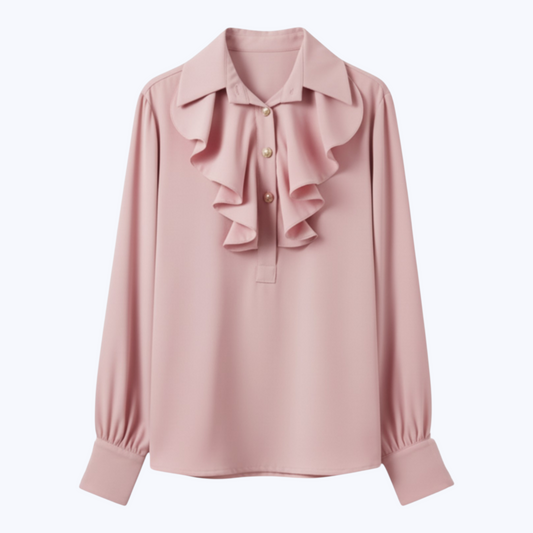 Blouse Aline Rose Poudrée - Made in Italy