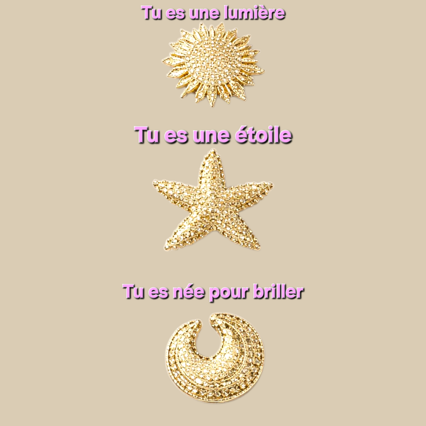 Cardigan Grâce beige - Boutons Dorés