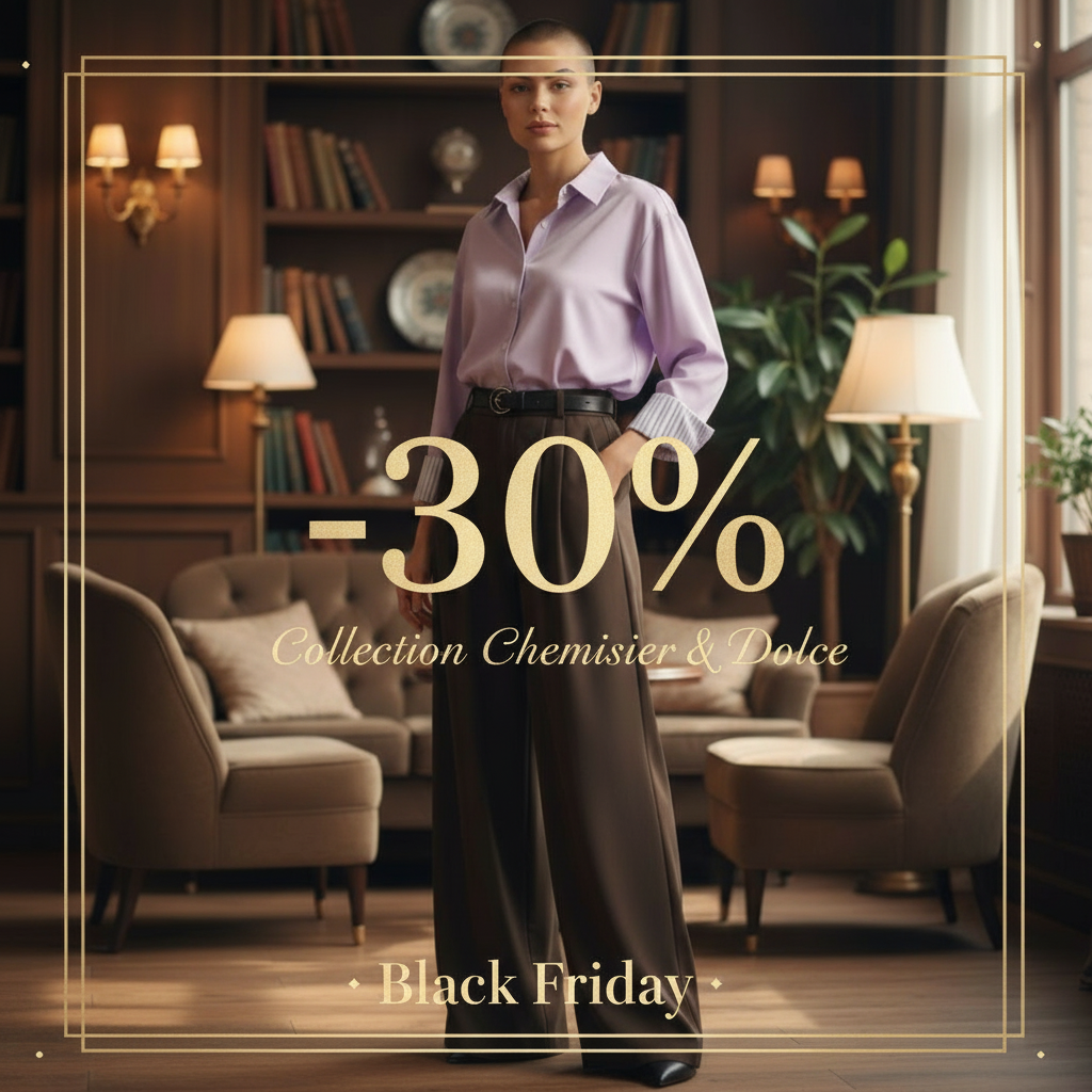Bannière Black Friday -30% Chemisier & Dolce