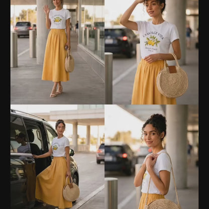 Jupe SOLEYA jaune