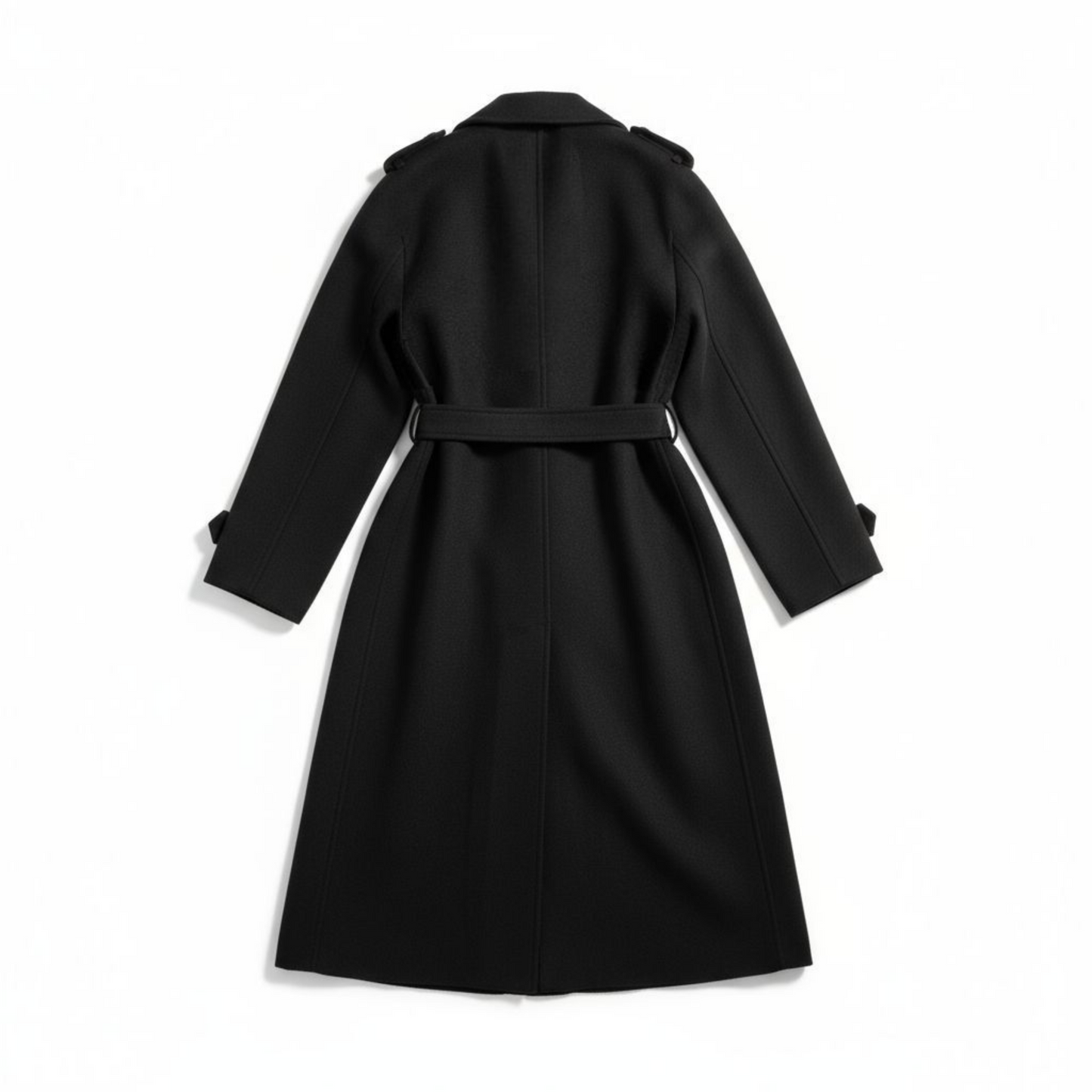 Manteau la Paix de Dieu Noir - Long Oversize - Made in Italy