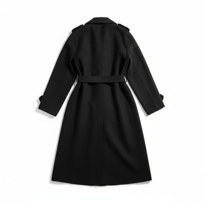 Manteau la Paix de Dieu Noir - Long Oversize - Made in Italy
