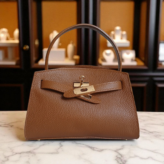 Sac Sérénité - Camel en Cuir de Vachette