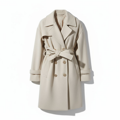 Manteau la Paix de Dieu Beige - Long Oversize - Made in Italy