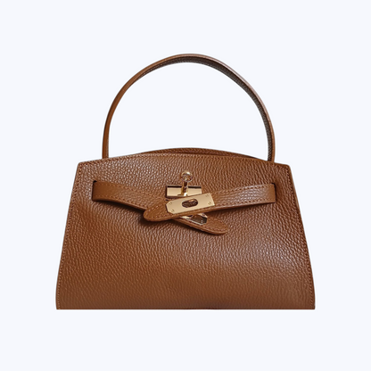 Sac SÉRÉNITÉ Camel - Cuir de Vachette Italien
