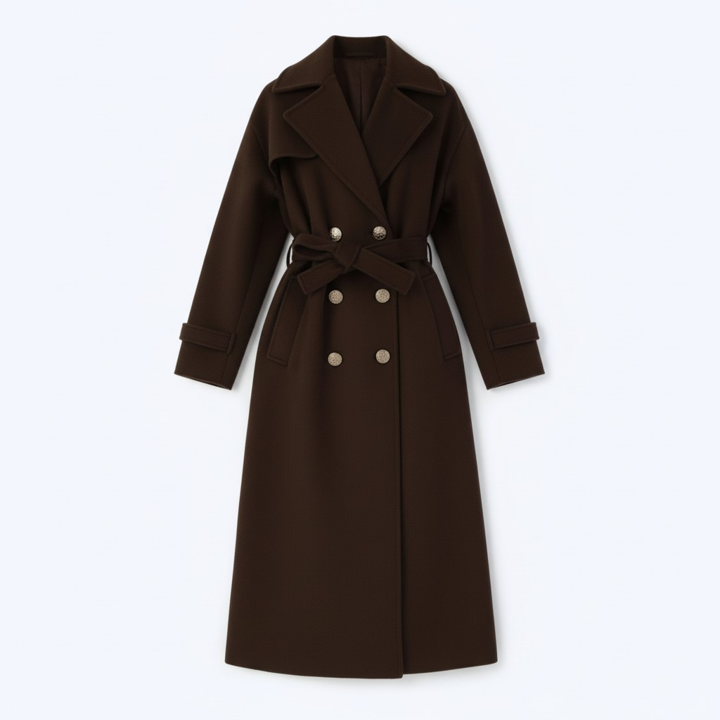 Manteau Josepha Marron - Made in Italy