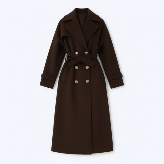 Manteau Josepha Marron - Made in Italy
