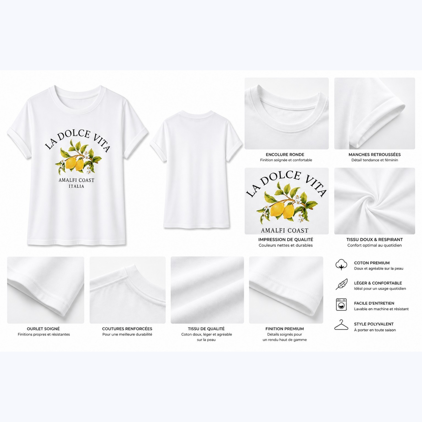 T-shirt GAIETÉ Blanc