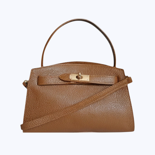 Sac Sérénité Camel - Cuir de Vachette Italien