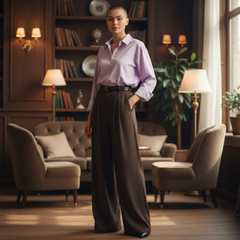 Pantalon Lune Choco - Taille haute