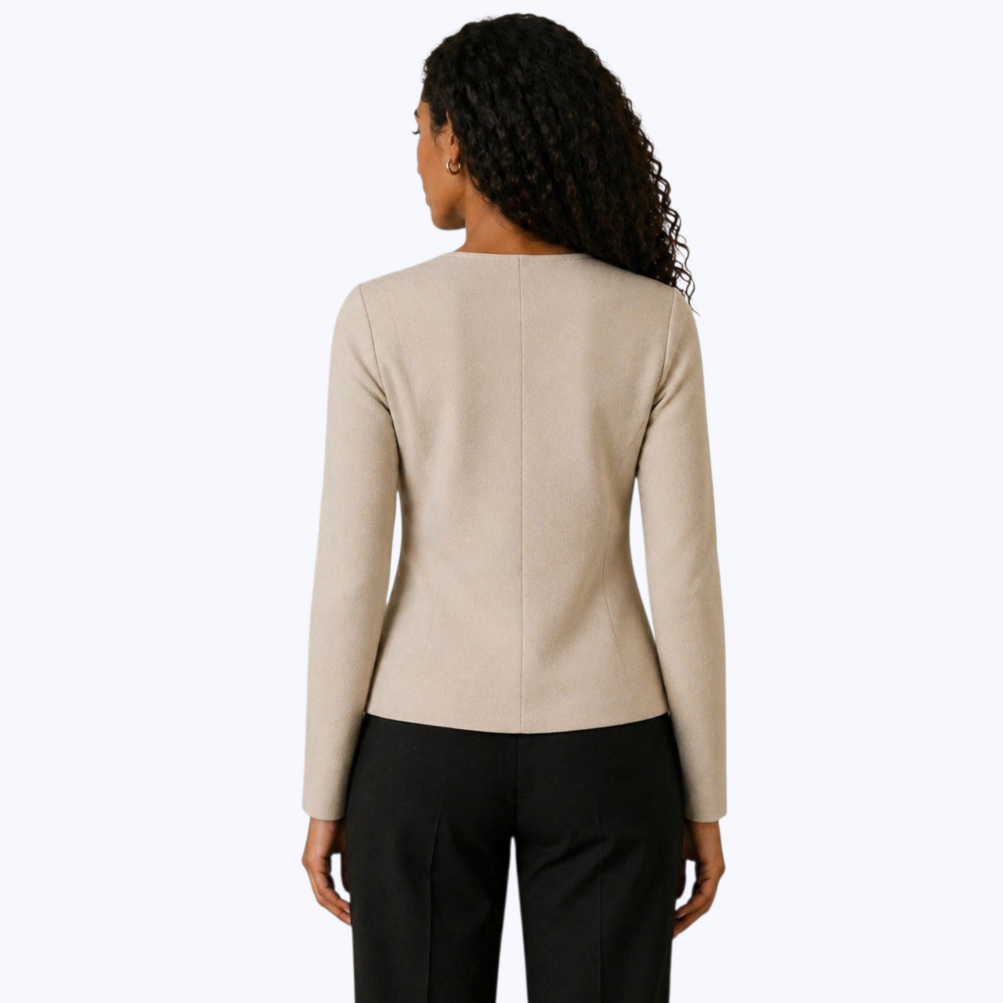 Cardigan GRÂCE beige - Boutons Dorés