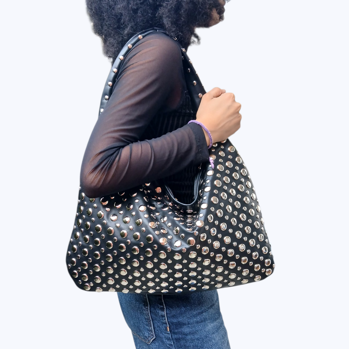 Sac JOËLLA - Noir et Argent