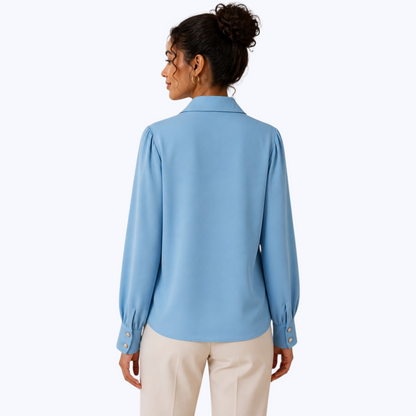 Blouse ALINE Bleu Ciel  - Made in Italy