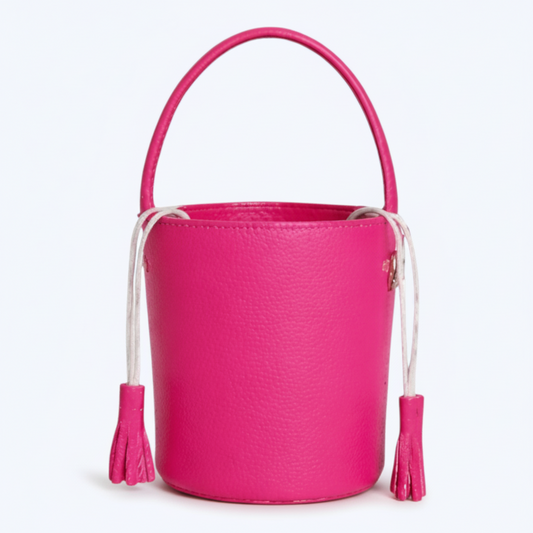 Sac Ézaya Fuchsia - Cuir de Vachette Italien