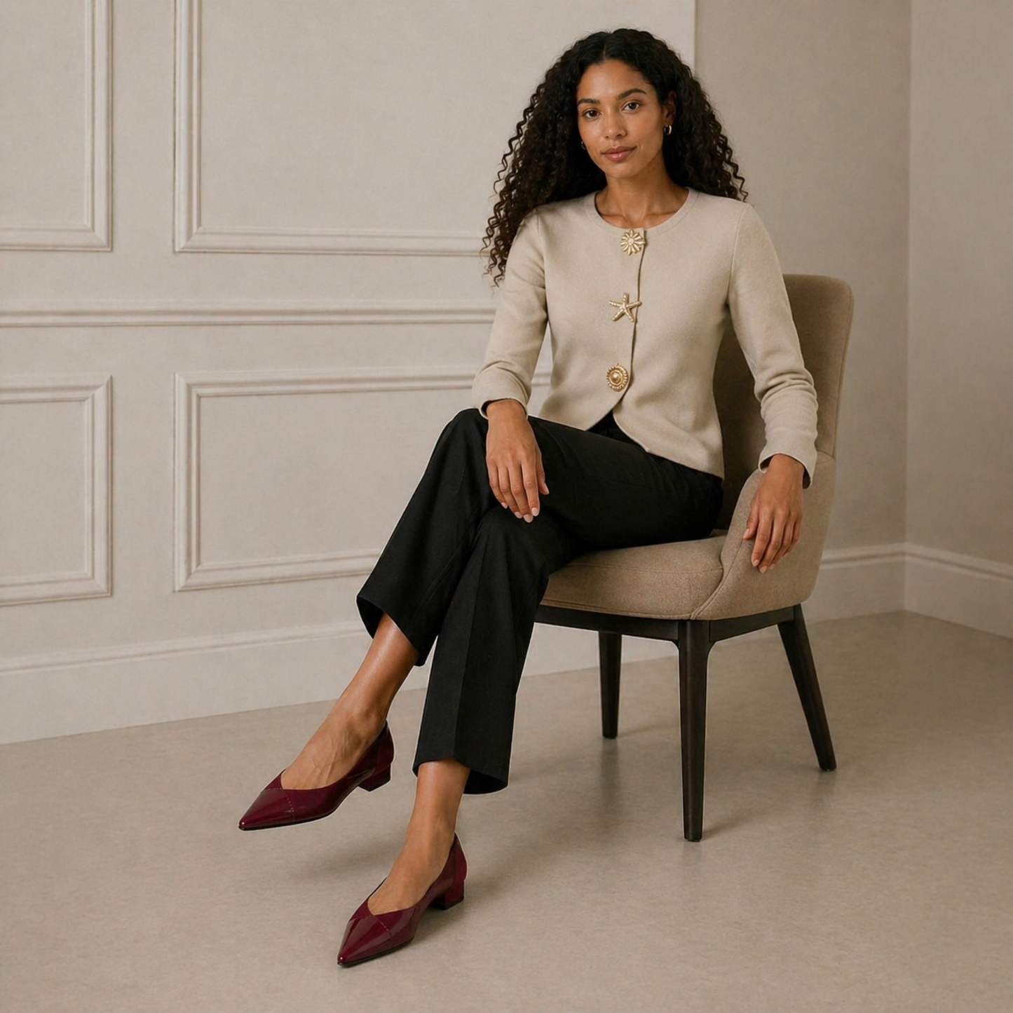 Ballerine BELANGE bordeaux