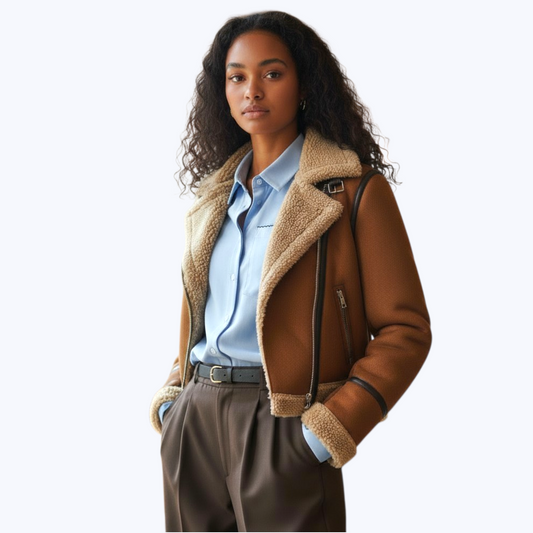 Veste Aviateur Ézaya - Style Vintage Chic