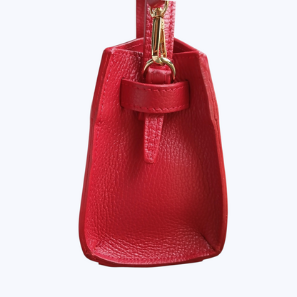 Sac Sérénité Rouge - Cuir de Vachette Italien