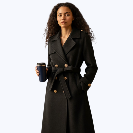 Manteau Josepha Noir - Made in Italy