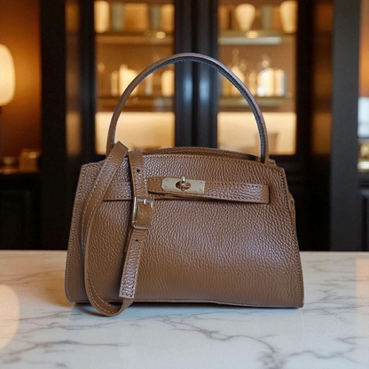 Sac Sérénité - Camel en Cuir de Vachette