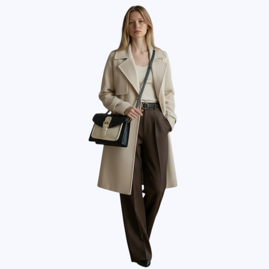 Sac Abondance Bicolore - Cuir de Vachette Italien