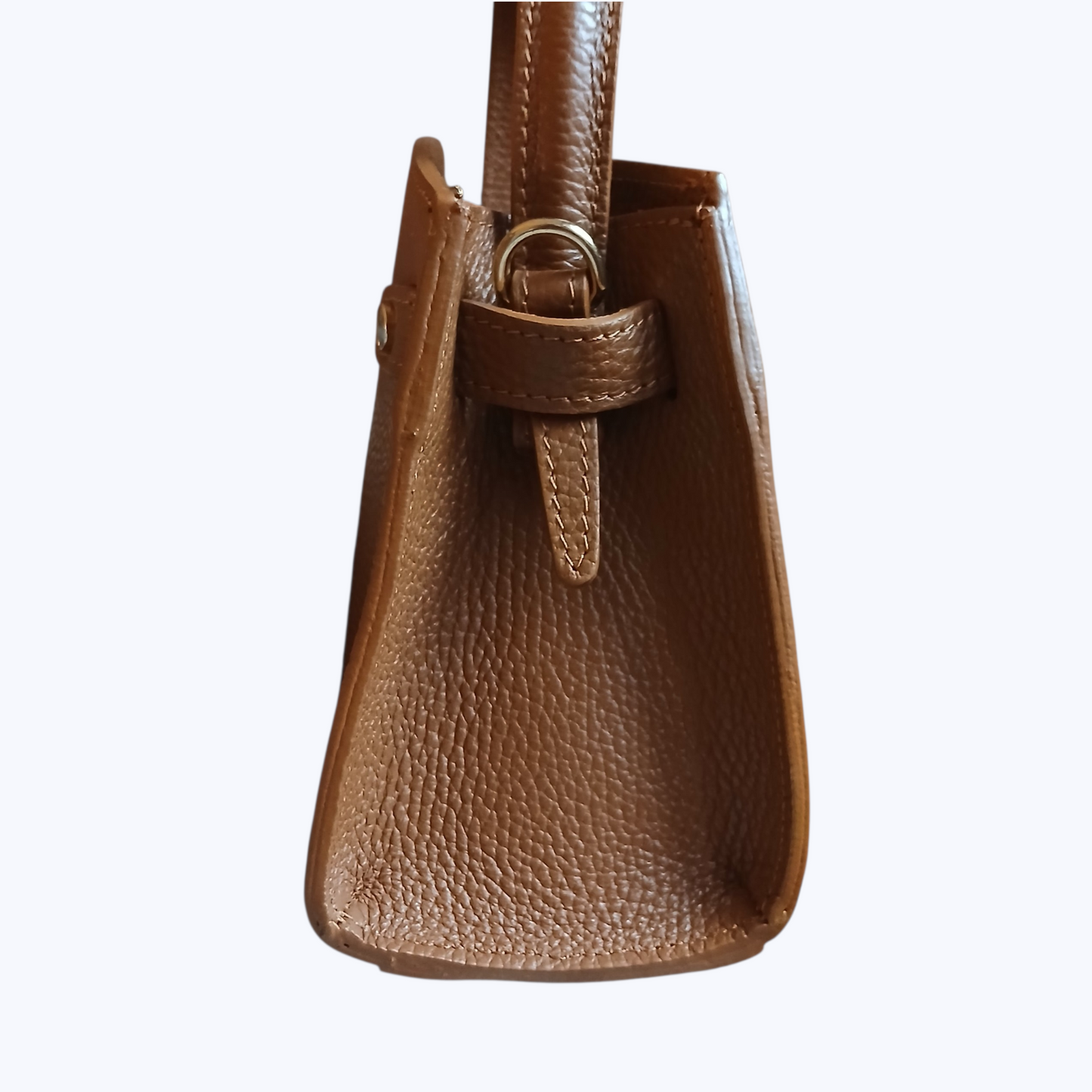 Sac SÉRÉNITÉ Camel - Cuir de Vachette Italien