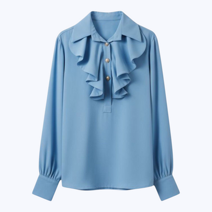 Blouse ALINE Bleu Ciel  - Made in Italy