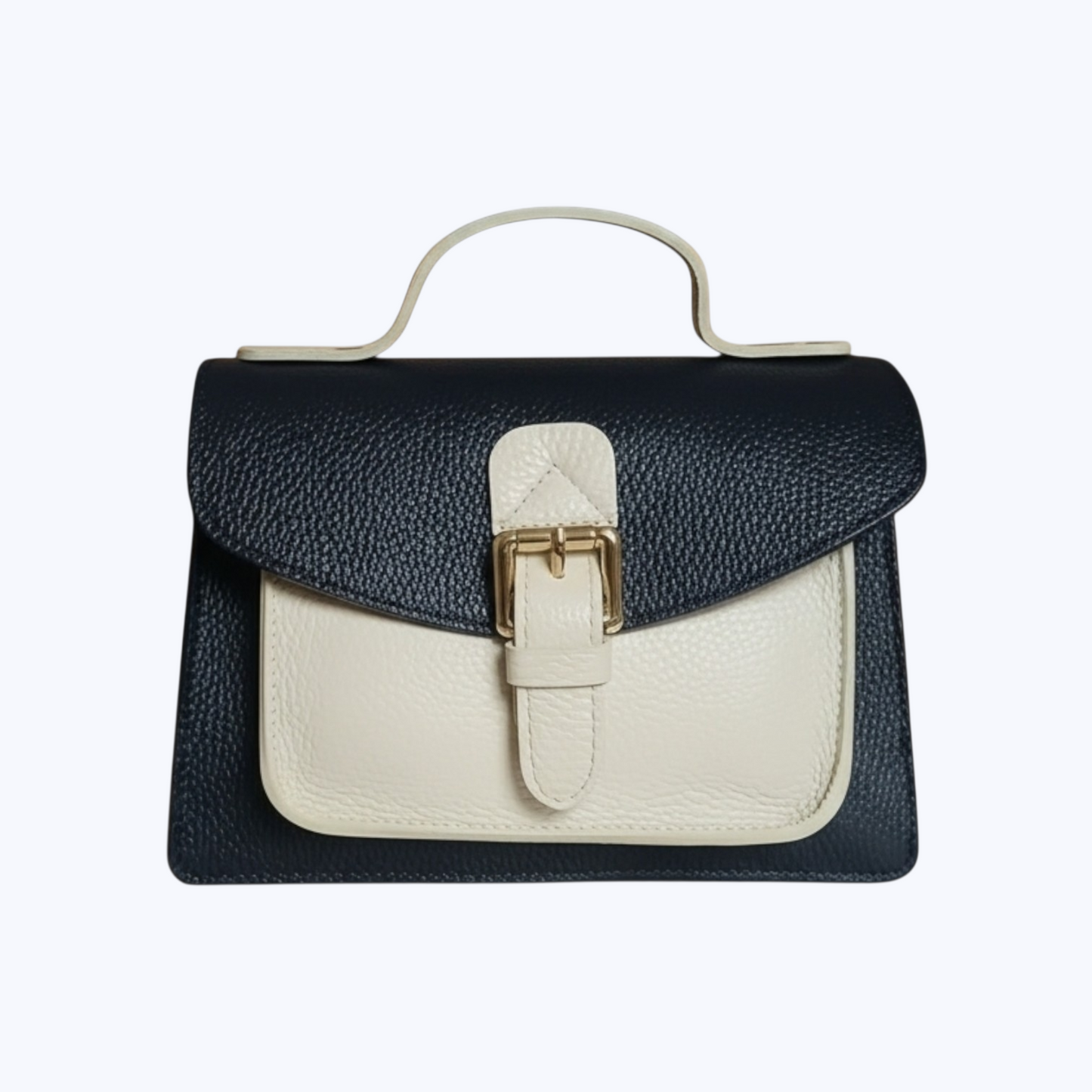 Sac ABONDANCE Bicolore - Cuir de Vachette Italien