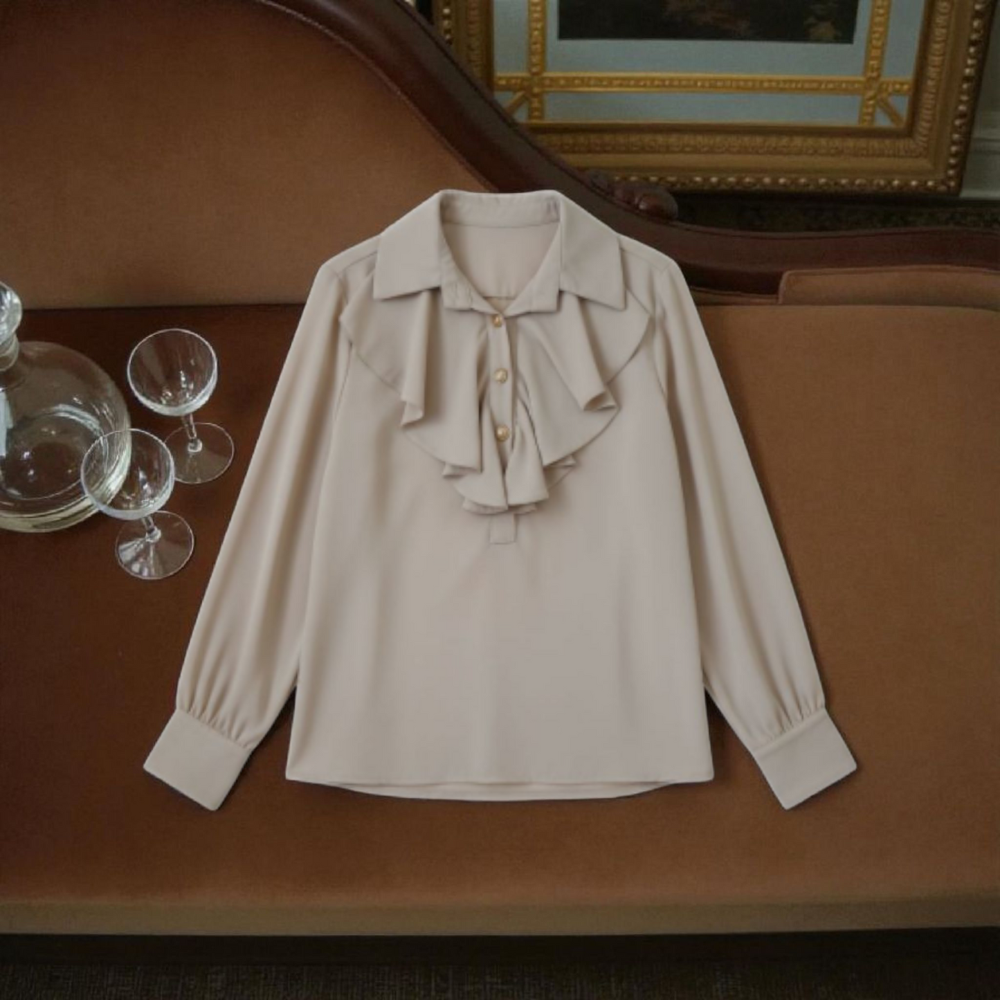 Blouse Aline Beige - Made in Italy