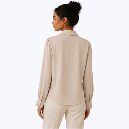 Blouse ALINE Beige - Made in Italy