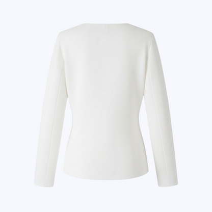 Cardigan Grâce blanc - Boutons Dorés