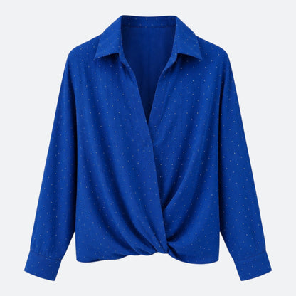 Blouse Arielle Bleu – Manches 3/4