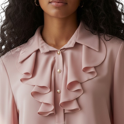 Blouse ALINE Rose Poudrée - Made in Italy