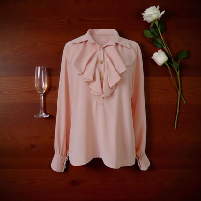 Blouse Aline Rose Poudrée - Made in Italy