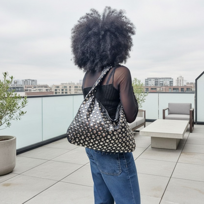 Sac JOËLLA - Noir et Argent