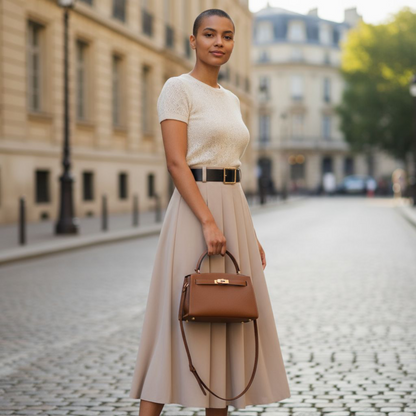 Sac Sérénité - Camel en Cuir de Vachette