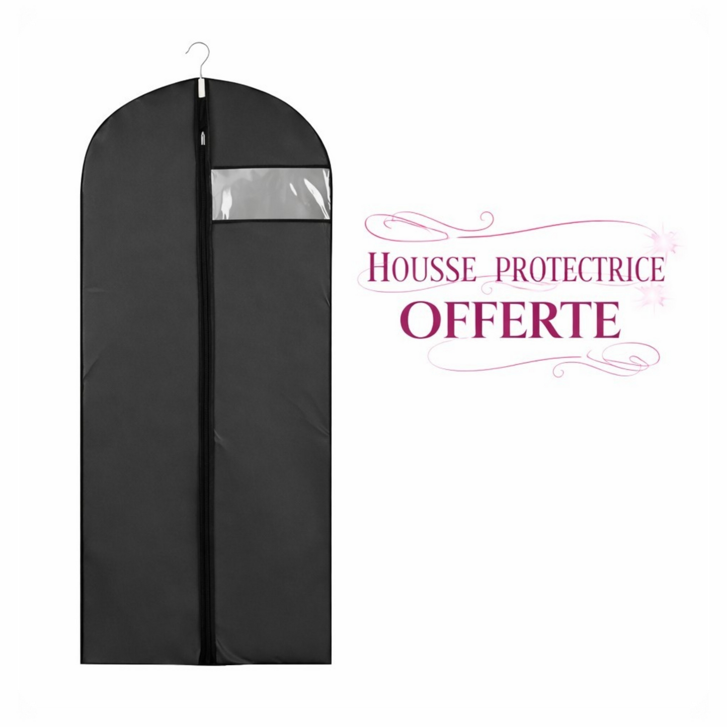 Manteau Trench JOSEPHA Noir - Made in Italy