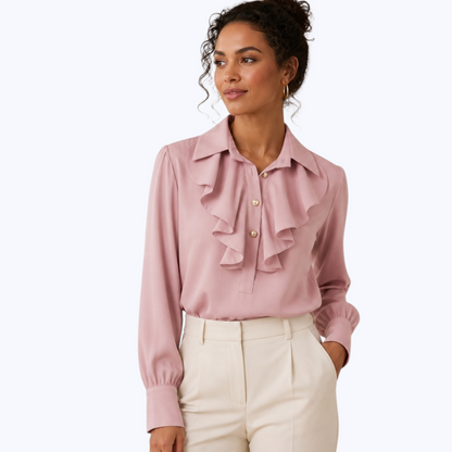 Blouse ALINE Rose Poudrée - Made in Italy