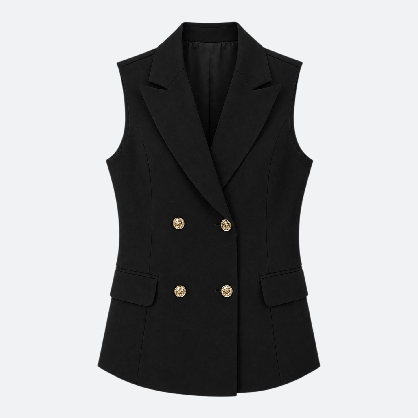 Veste Rebecca Sans Manches – Noire