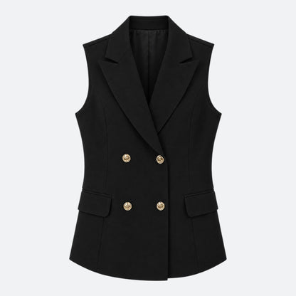 Veste Rebecca Sans Manches – Noire