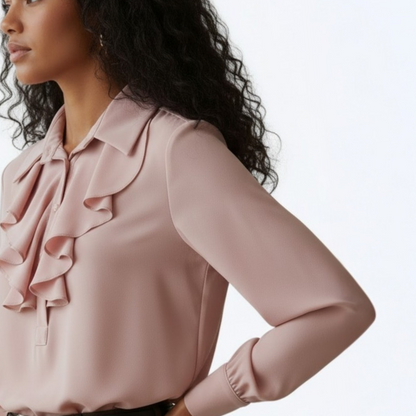 Blouse ALINE Rose Poudrée - Made in Italy