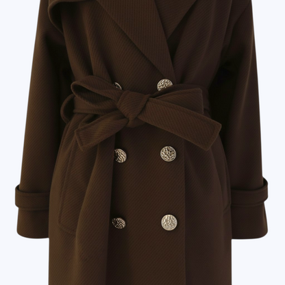 Manteau Josepha Marron - Made in Italy