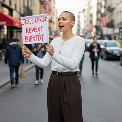 Cardigan Grâce blanc - Boutons Dorés