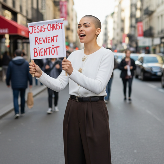 Cardigan Grâce blanc - Boutons Dorés