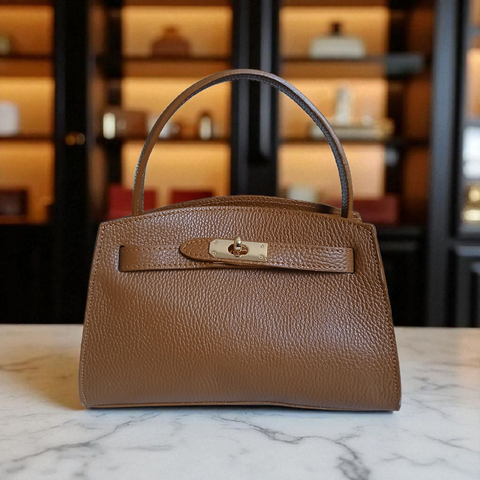 Sac Sérénité - Camel en Cuir de Vachette