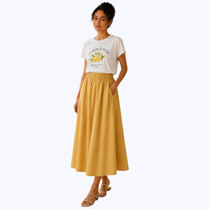 Jupe SOLEYA jaune